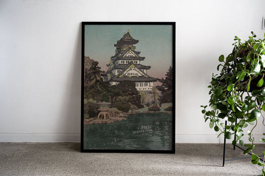 Osaka Castle in Japan Asian Style Poster | Wa ll Art for Home & Office | High-Quality Print - High-Quality Premium Wall Art Decor Sticker