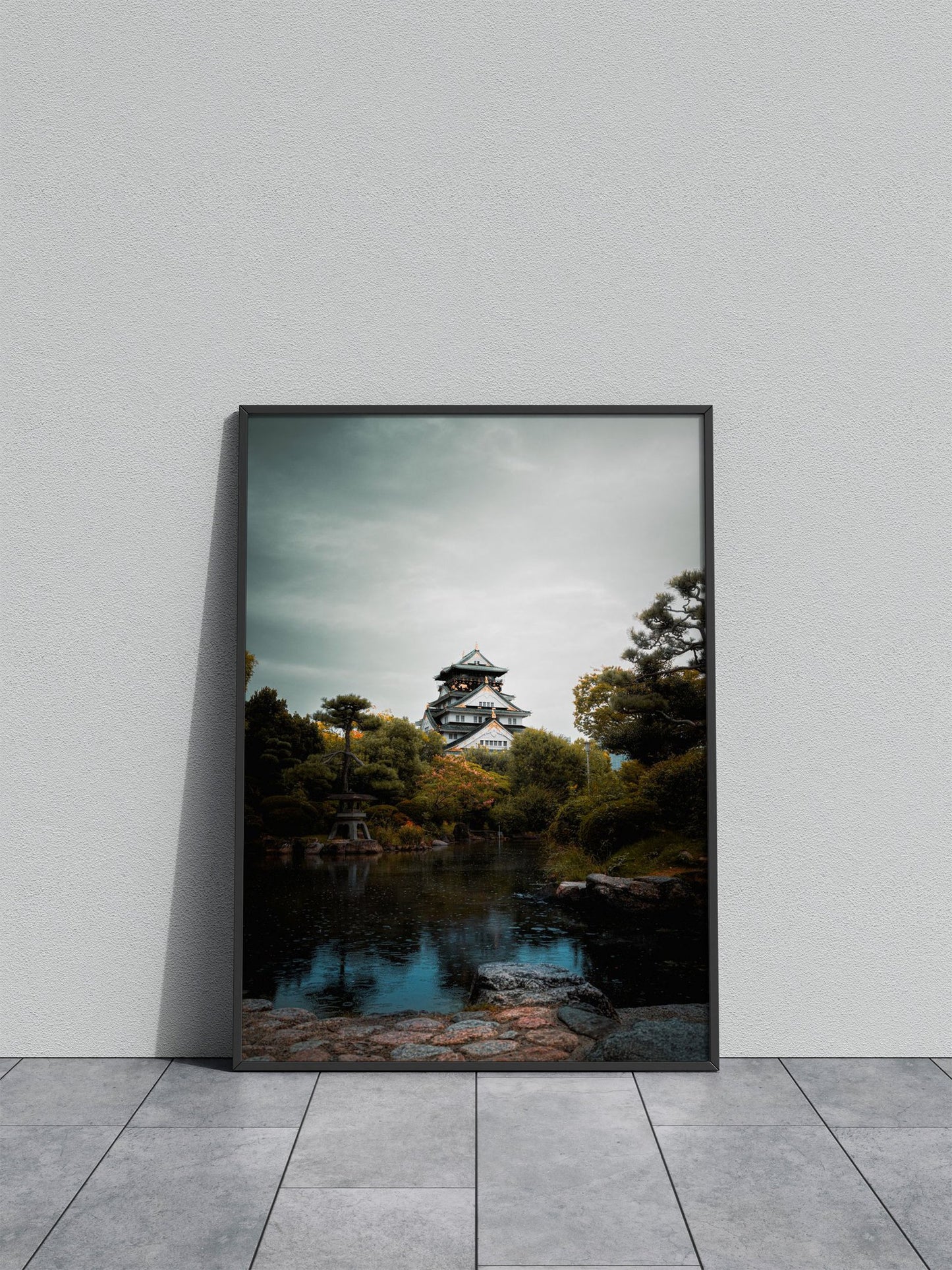 Osaka Castle, Japan Asian Style Poster | Wall Art for Home & Office | High-Quality Print