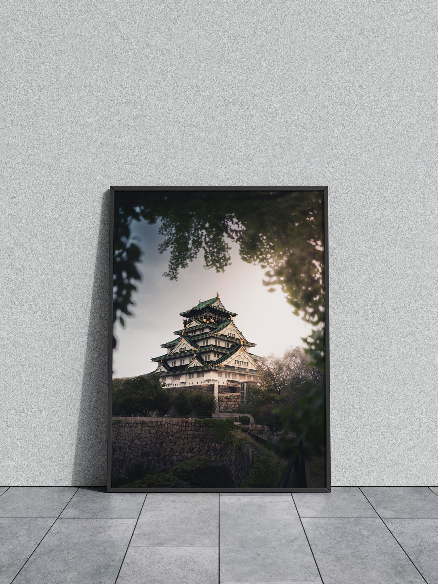 Osaka Castle Asian Style Poster | Wall Art for Home & Office | High-Quality Print