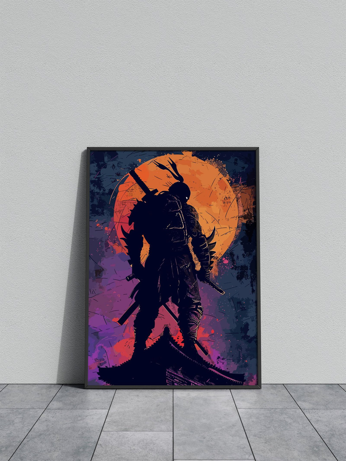 Paint Ninja Asian Style Poster | Wall Art for Ho me & Office | High-Quality Print - High-Quality Premium Wall Art Decor Sticker