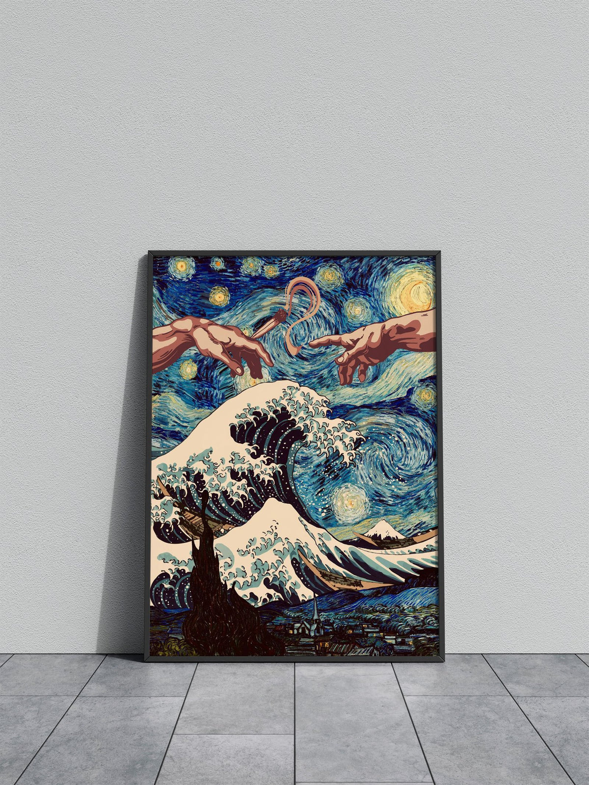 Pass Joint starry night Asian Style Poster | Wa ll Art for Home & Office | High-Quality Print - High-Quality Premium Wall Art Decor Sticker