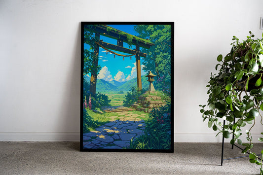 Path to Tranquility Asian Style Poster | Wall Art for Home & Office | High-Quality Print