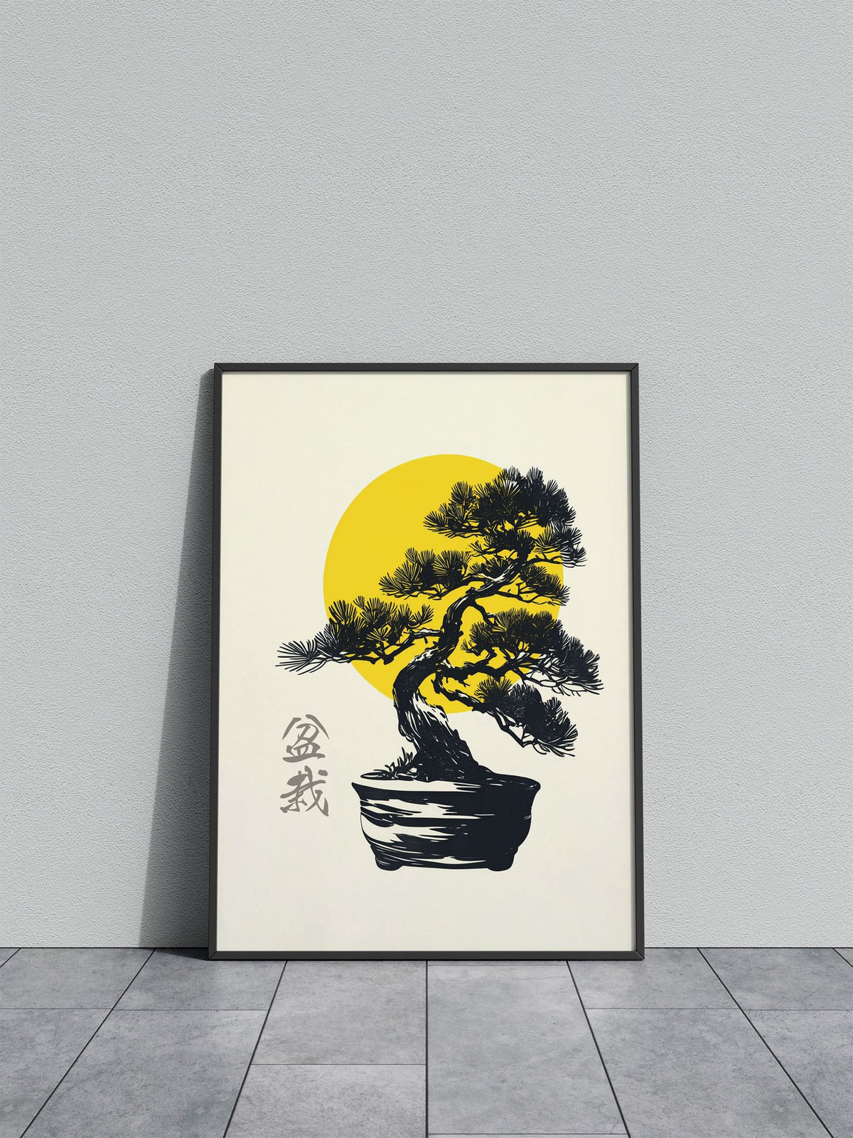 Peaceful Bonsai Tree Asian Style Poster | Wall Art for Home & Office | High-Quality Print - High-Quality Premium Wall Art Decor Sticker
