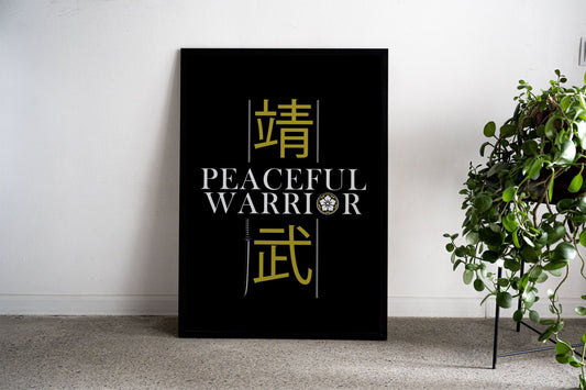 Peaceful Warrior Asian Style Poster | Wall Art f or Home & Office | High-Quality Print
