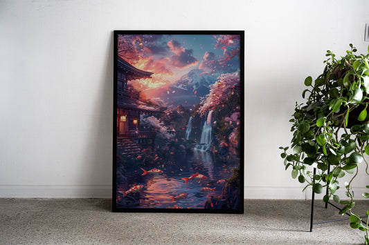 Peaceful & tranquility Asian Style Poster | Wall Art for Home & Office | High-Quality Print