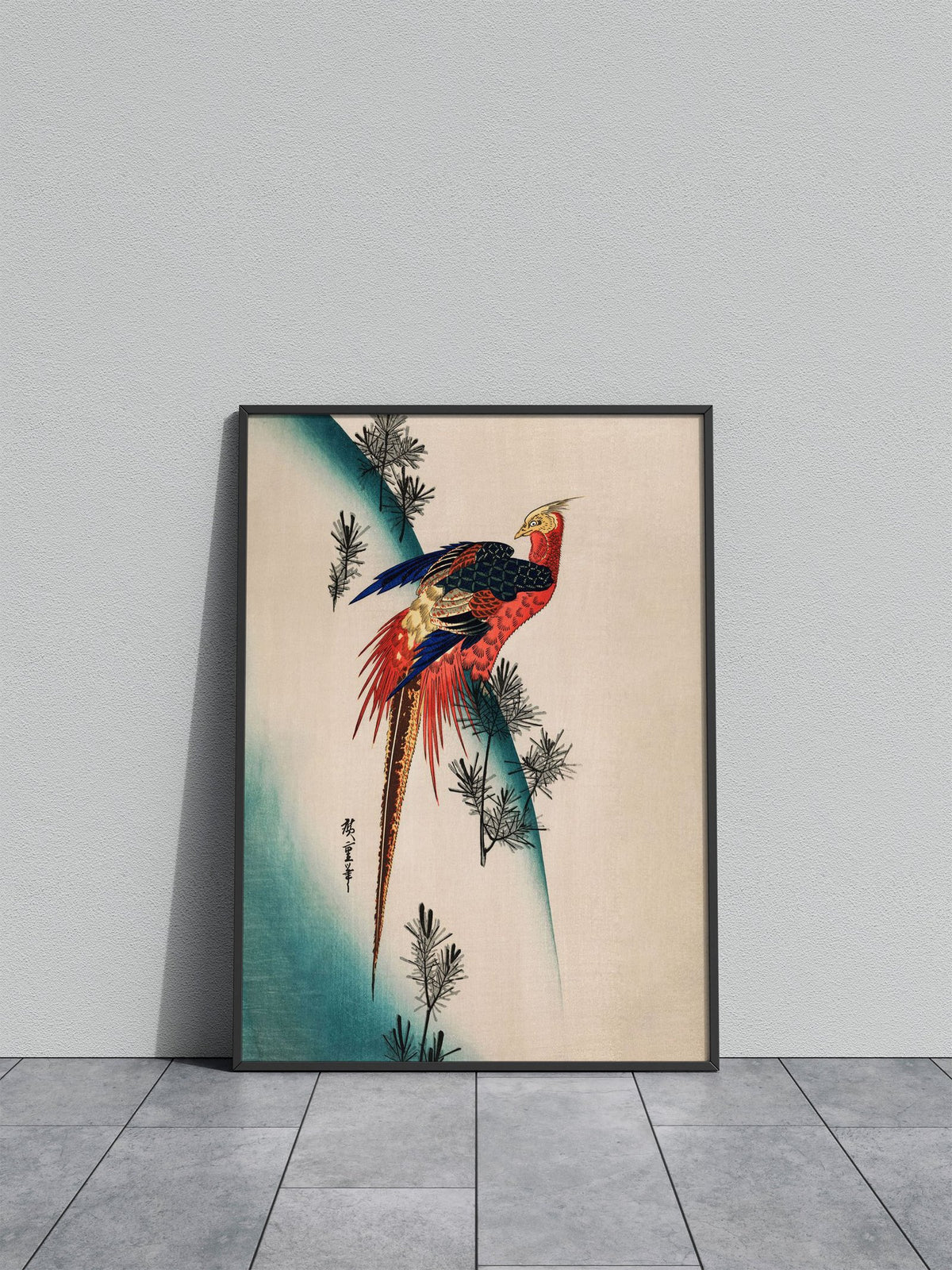 Pheasant Asian Style Poster | Wall Art for Hom e & Office | High-Quality Print - High-Quality Premium Wall Art Decor Sticker