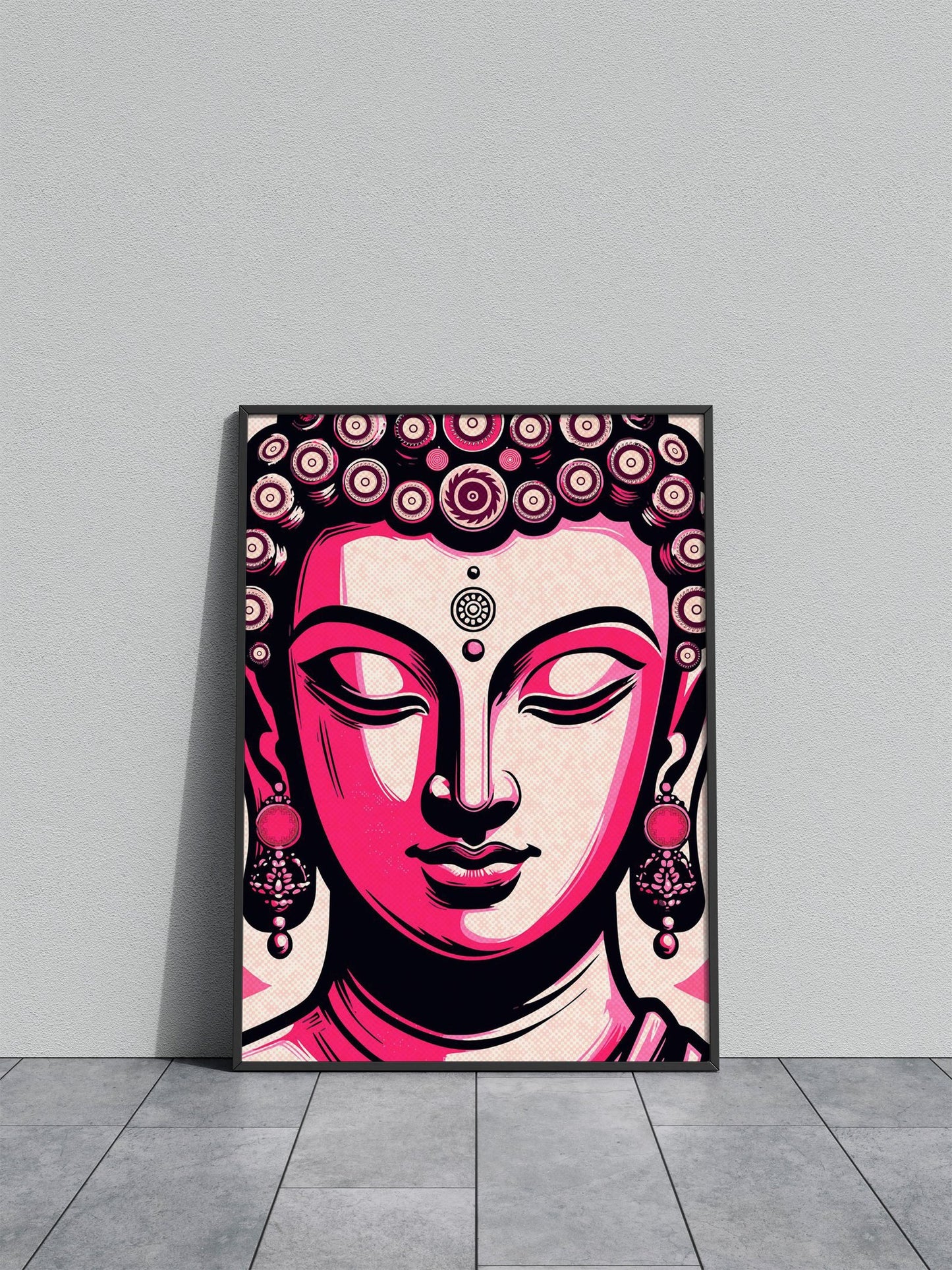 Pink Buddha Asian Style Poster | Wall Art for H ome & Office | High-Quality Print