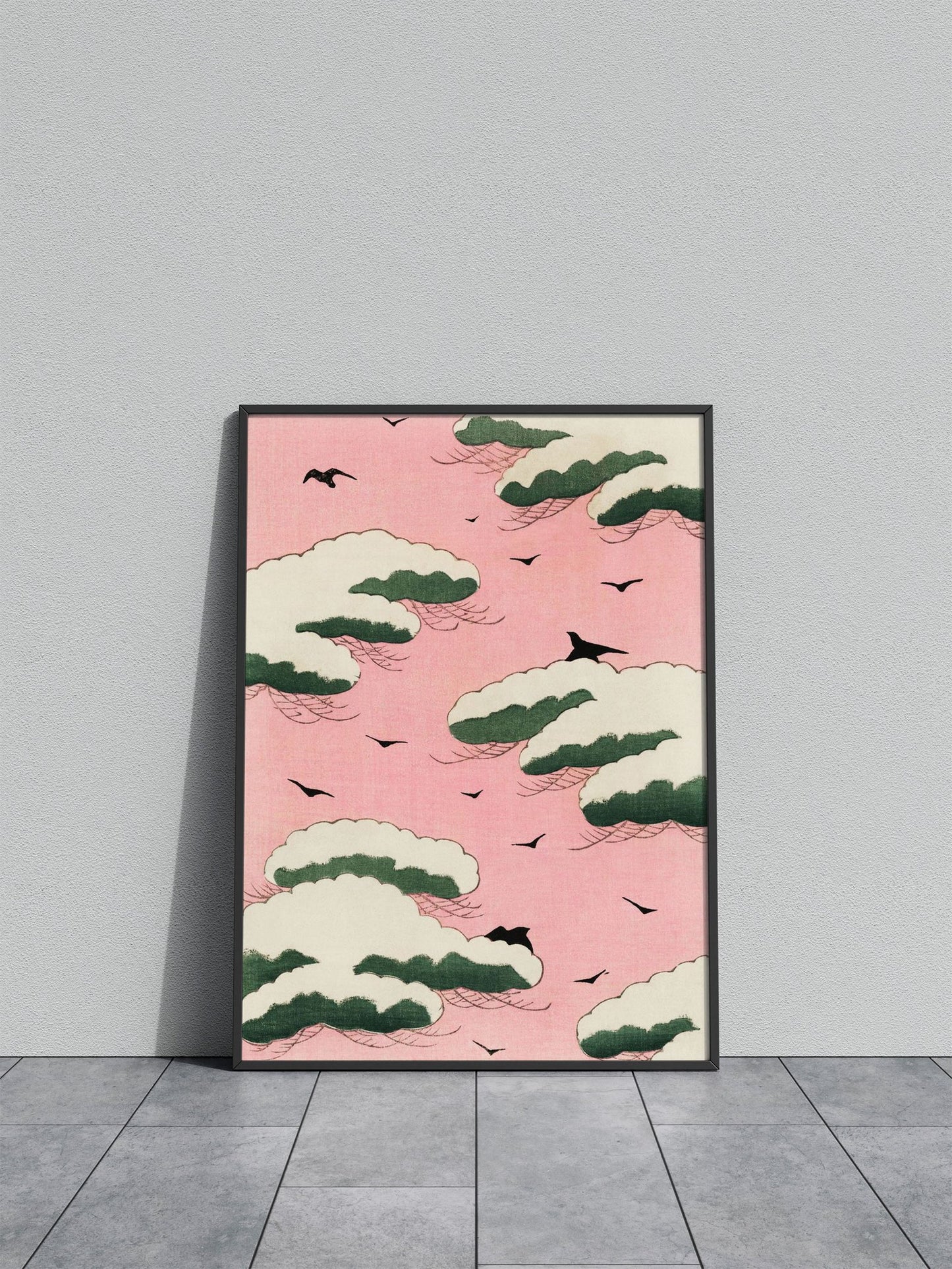 Pink Sky Asian Style Poster | Wall Art for Home & Office | High-Quality Print