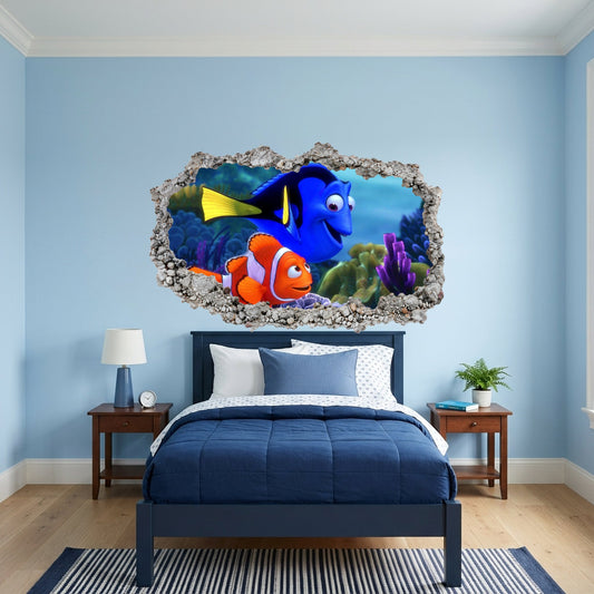 Pixar Finding Nemo Underwater Vinyl Mural Kids Room Decor 164