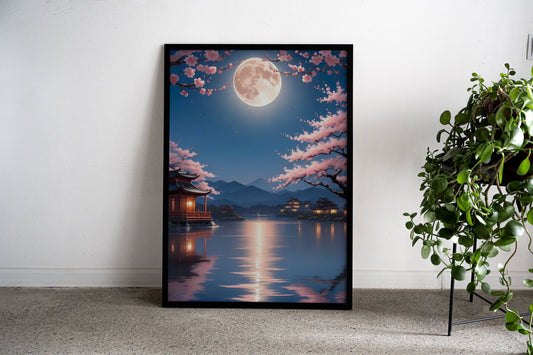 Plum Blossom Asian Style Poster | Wall Art for Home & Office | High-Quality Print