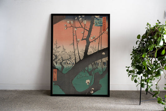 Plum Garden Kameido 1850s Asian Style Poste r | Wall Art for Home & Office | High-Quality Print