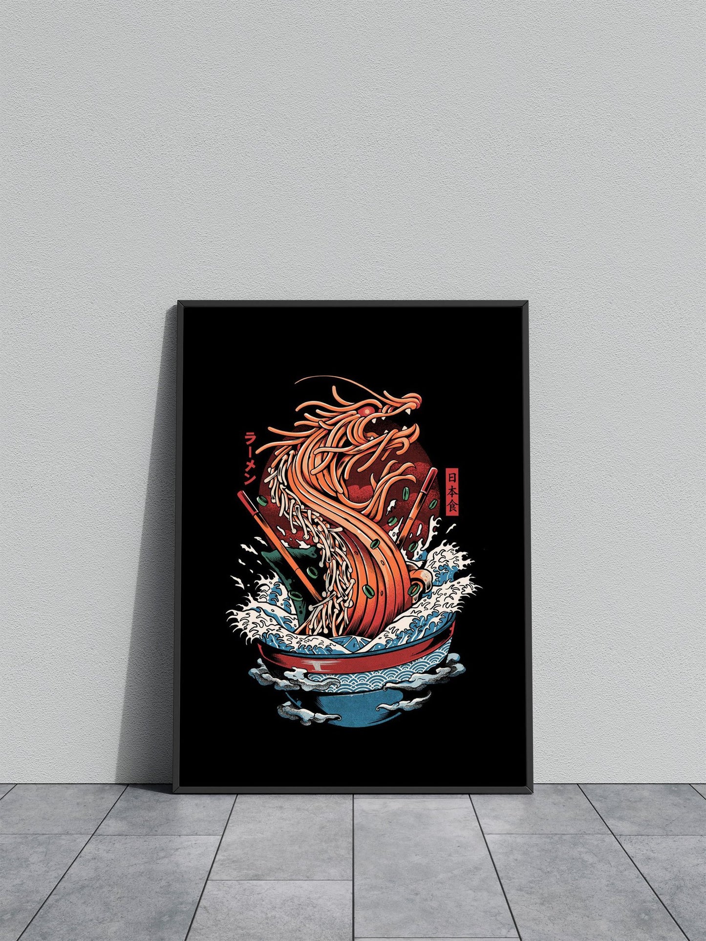 RAMEN DRAGON Asian Style Poster | Wall Art for Home & Office | High-Quality Print