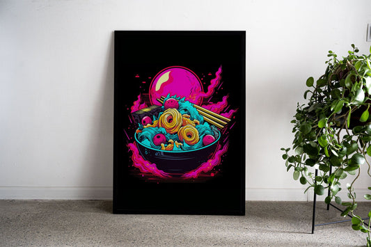 Ramen Japan Asian Style Poster | Iconic Unframed Wall Art Print for Kitchen, Home & Office Decor | Premium Quality | Multiple Sizes Available