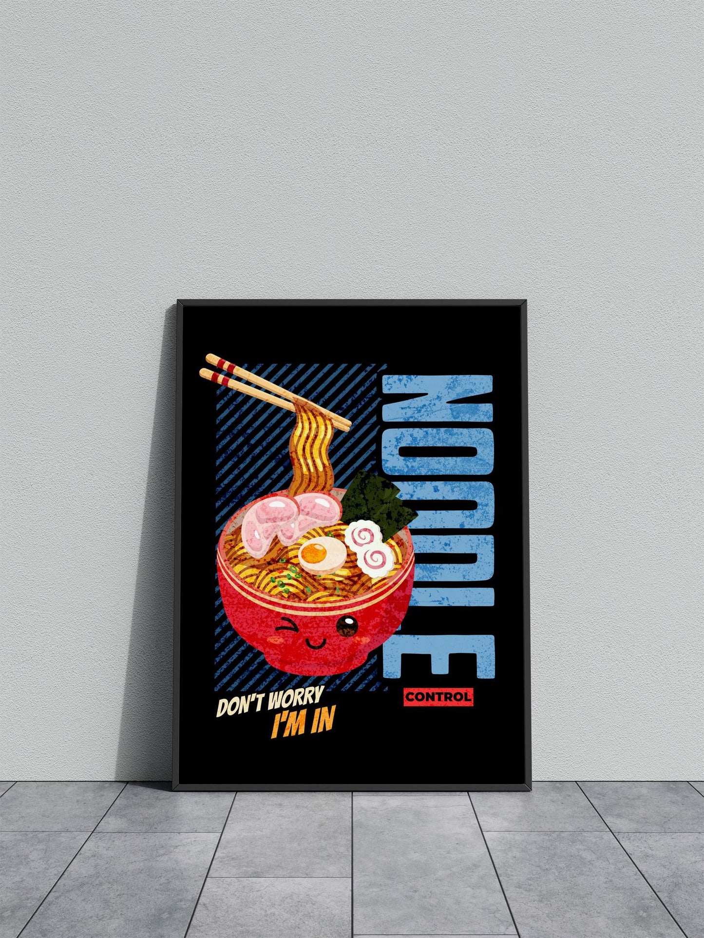 Ramen Lover Asian Style Poster | Playful Unframed Wall Art Print for Kitchen, Home & Office Decor | High-Quality Finish | Multiple Sizes Available