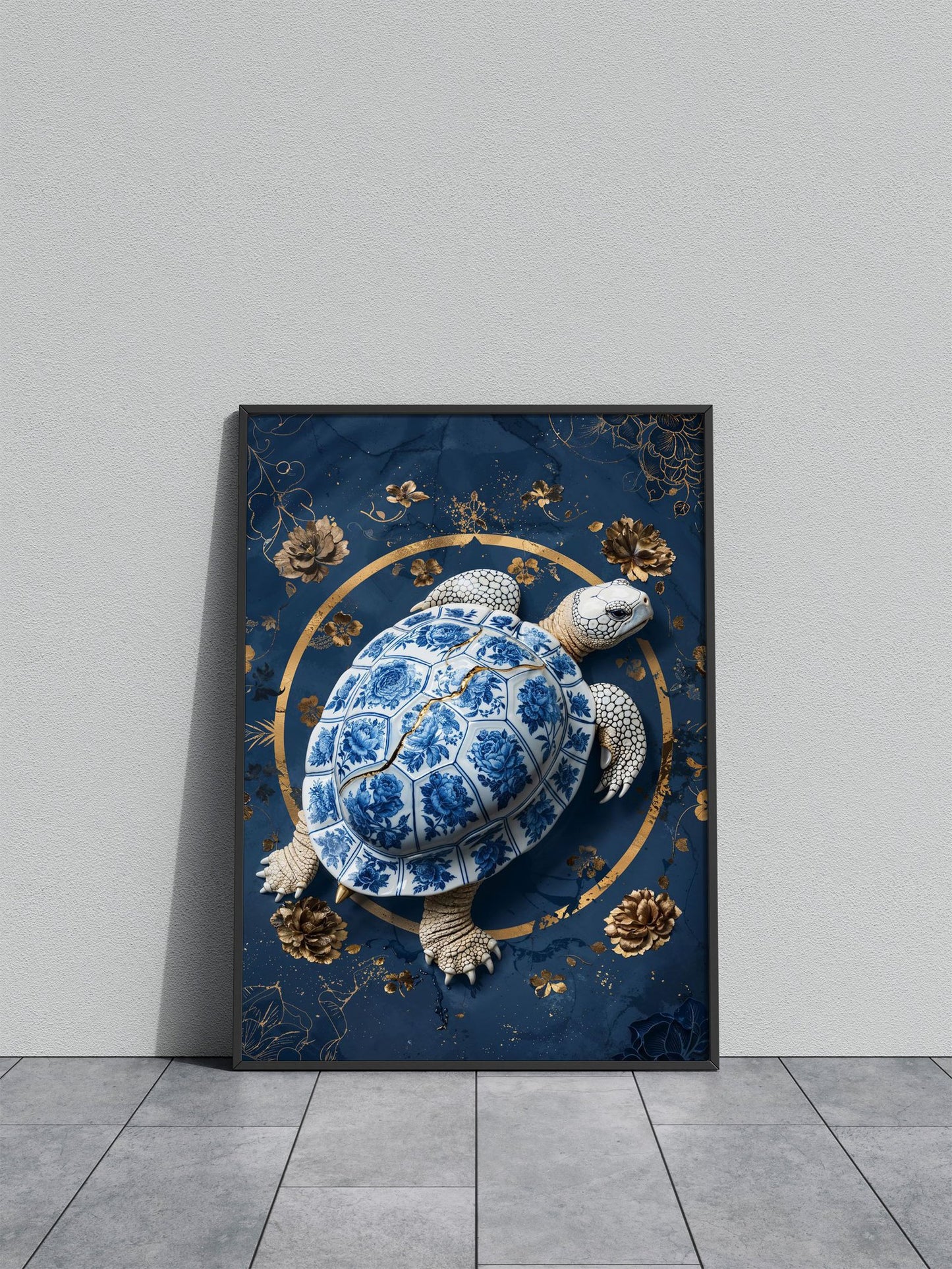 turtle Asian Style Poster | Wall Art for Home & Office | High-Quality Print