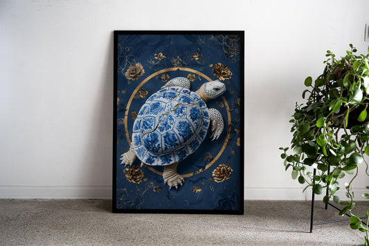 turtle Asian Style Poster | Wall Art for Home & Office | High-Quality Print