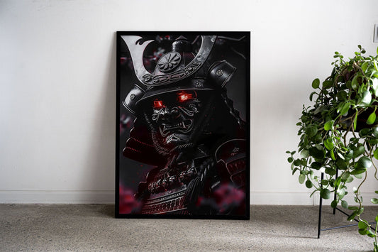 Red Eyed Samurai Asian Style Poster | Wall Art for Home & Office | High-Quality Print