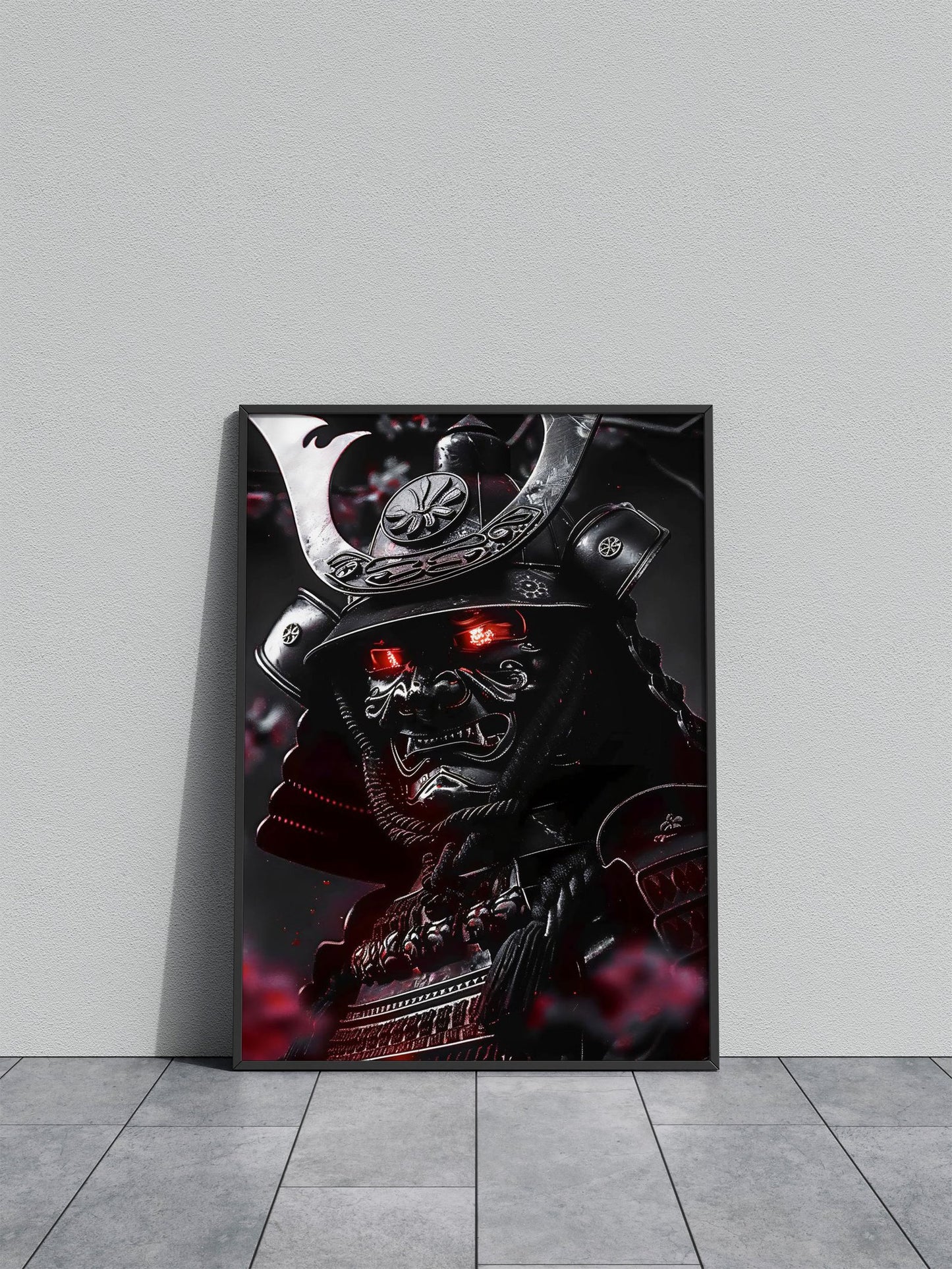 Red Eyed Samurai Asian Style Poster | Wall Art for Home & Office | High-Quality Print