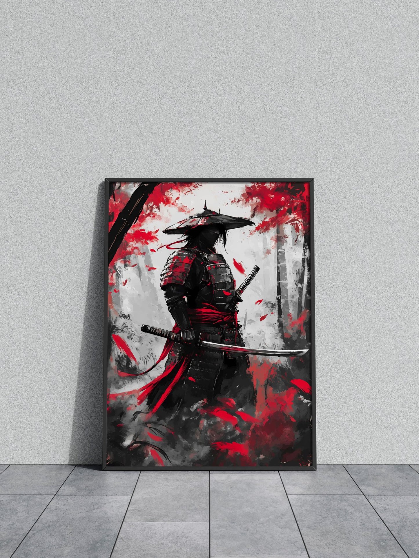 Red Ghost Asian Style Poster | Wall Art for Home & Office | High-Quality Print