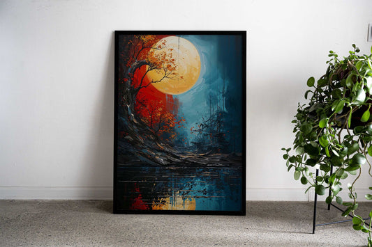 Reflections Asian Style Poster | Wall Art for Home & Office | High-Quality Print - High-Quality Visual Display