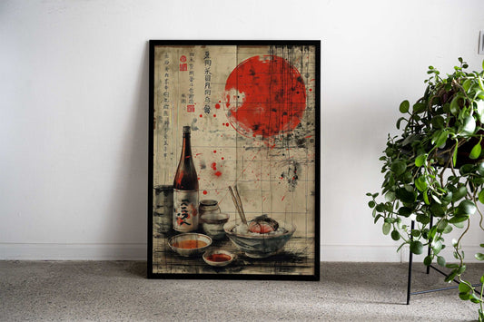 Retro Japan Ramen Asian Style Poster | Wall Art for Home & Office | High-Quality Print - High-Quality Visual Display