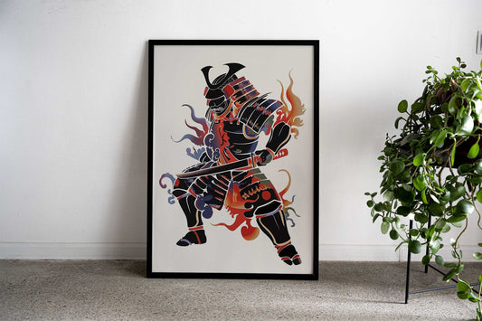 Retro Samu Japanese Asian Style Poster | Wall Art for Home & Office | High-Quality Print - High-Quality Visual Display