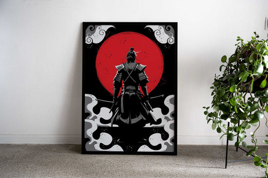 SAMURAI GRUNGE STYLE Asian Style Poster | Wall Art for Home & Office | High-Quality Print - High-Quality Visual Display