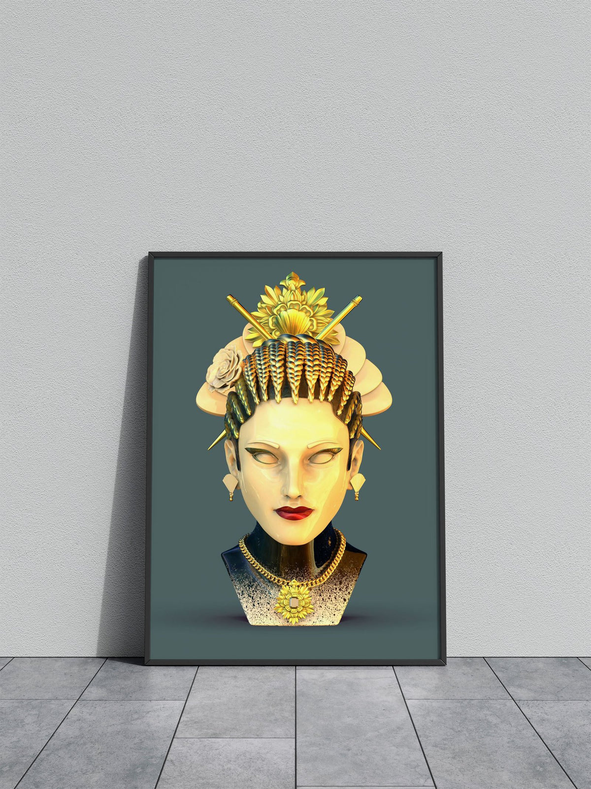 SHIRO GEISHA Asian Style Poster | Wall Art for Home & Office | High-Quality Print - High-Quality Visual Display
