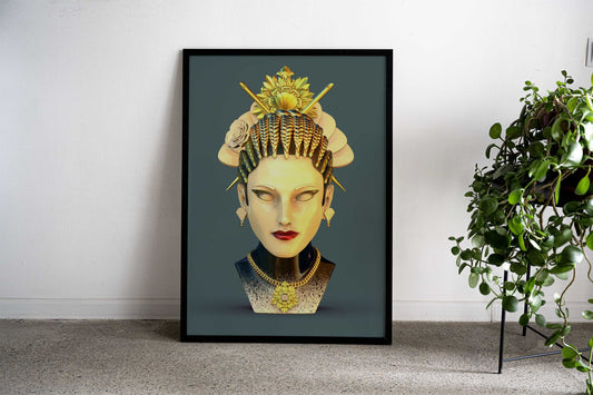 SHIRO GEISHA Asian Style Poster | Wall Art for Home & Office | High-Quality Print - High-Quality Visual Display