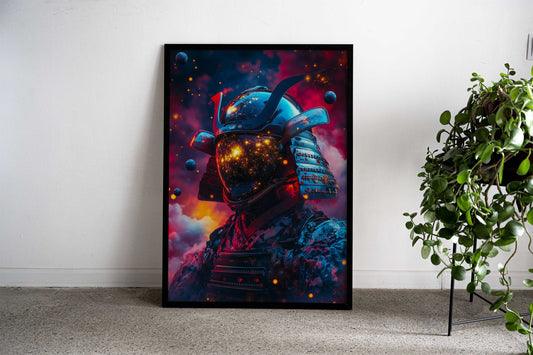 Samurai Galaxy Warrior Asian Style Poster | Wall Art for Home & Office | High-Quality Print - High-Quality Visual Display