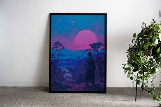 Samurai Japan Painting Asian Style Poster | Wall Art for Home & Office | High-Quality Print - High-Quality Visual Display