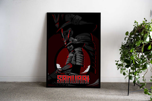 Samurai Japanese Feodal Asian Style Poster | Wall Art for Home & Office | High-Quality Print - High-Quality Visual Display