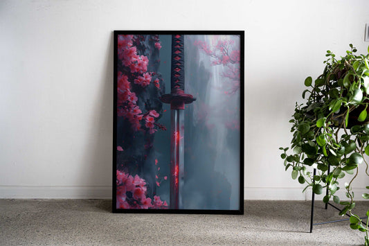 Samurai Katana Blade Asian Style Poster | Wall Art for Home & Office | High-Quality Print - High-Quality Visual Display
