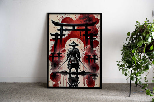 Samurai Katsumi Asian Style Poster | Wall Art for Home & Office | High-Quality Print - High-Quality Visual Display