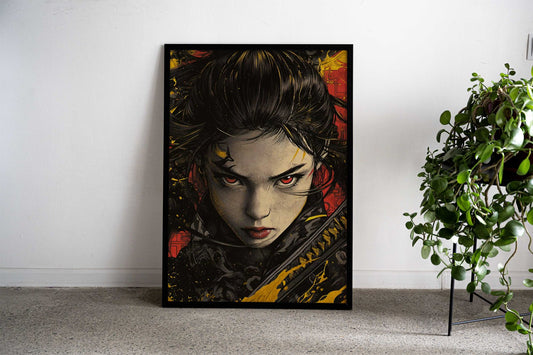 Samurai Kyoshi Poster Asian Style Poster | Wall Art for Home & Office | High-Quality Print - High-Quality Visual Display