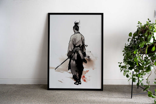 Samurai Serenity Asian Style Poster | Wall Art for Home & Office | High-Quality Print - High-Quality Visual Display