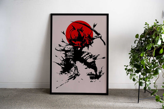 Samurai Sword Asian Style Poster | Wall Art for Home & Office | High-Quality Print - High-Quality Visual Display