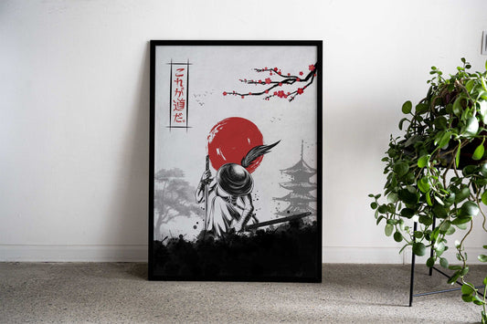Samurai Swordsman Asian Style Poster | Wall Art for Home & Office | High-Quality Print - High-Quality Visual Display