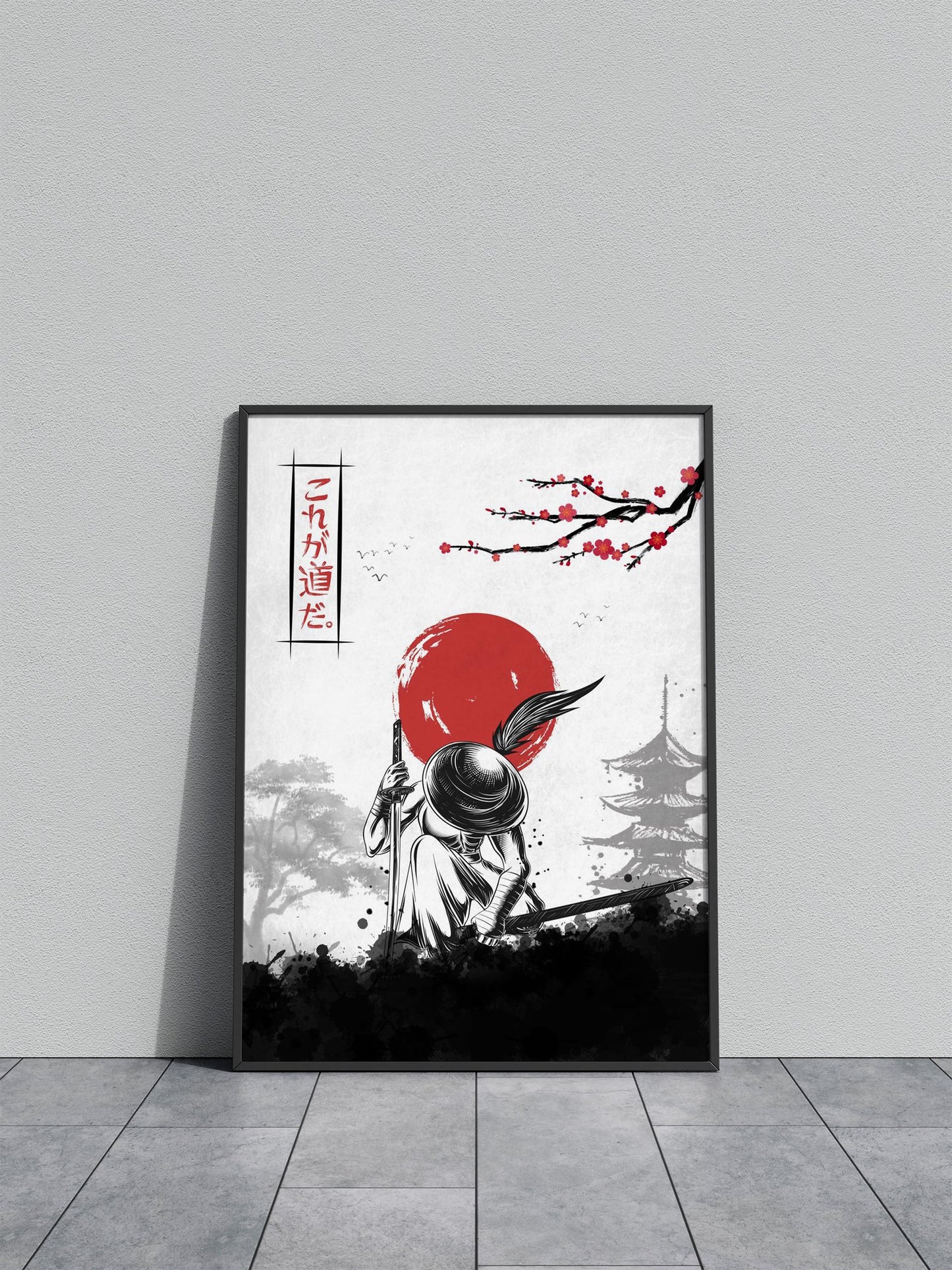 Samurai Swordsman Asian Style Poster | Wall Art for Home & Office | High-Quality Print - High-Quality Visual Display