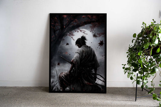 Samurai Warrior Artwork Asian Style Poster | Wall Art for Home & Office | High-Quality Print - High-Quality Visual Display