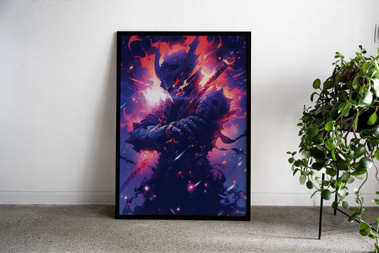 Samurai Warrior Fantasy Asian Style Poster | Wall Art for Home & Office | High-Quality Print - High-Quality Visual Display