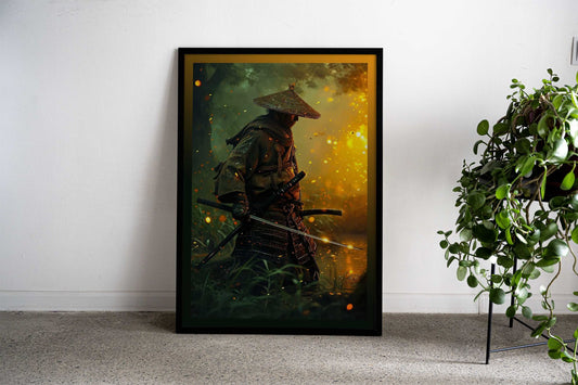 Samurai Warrior Poster Asian Style Poster | Wall Art for Home & Office | High-Quality Print - High-Quality Visual Display