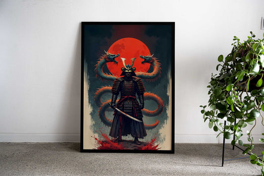 Samurai Warrior Slayer Asian Style Poster | Wall Art for Home & Office | High-Quality Print - High-Quality Visual Display