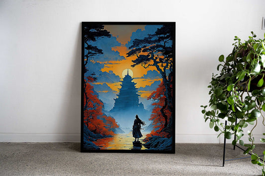 Samurai assasin Asian Style Poster | Wall Art for Home & Office | High-Quality Print - High-Quality Visual Display