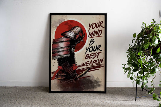Samurai quotes Asian Style Poster | Wall Art for Home & Office | High-Quality Print - High-Quality Visual Display