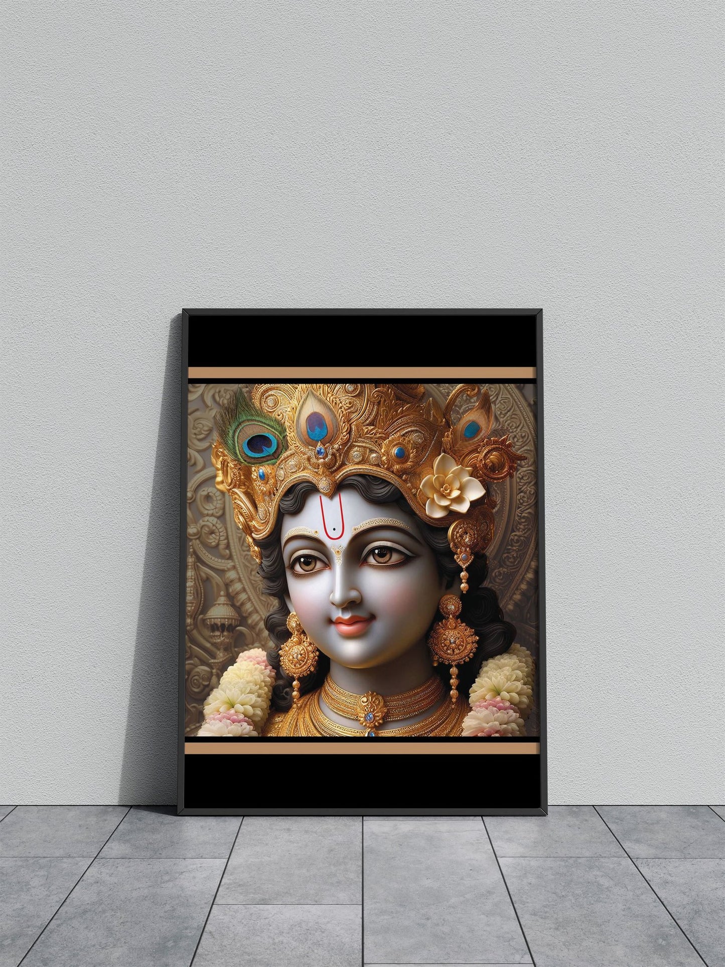 Shree Krishna Dwarkadhish Asian Style Poster | Wall Art for Home & Office | High-Quality Print