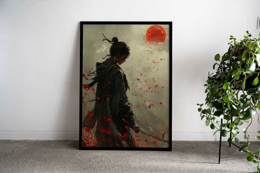Silent Resolve Asian Style Poster | Wall Art for Home & Office | High-Quality Print - High-Quality Visual Display