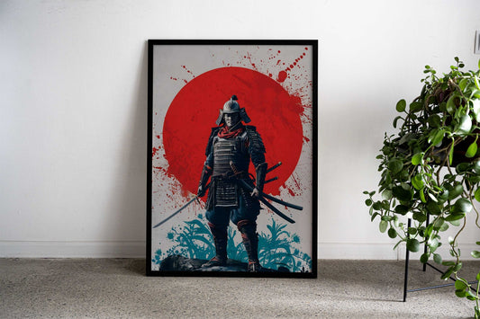 Silent Warrior Samurai Asian Style Poster | Wall Art for Home & Office | High-Quality Print - High-Quality Visual Display