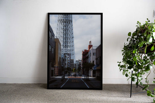 Skytree Streetview Asian Style Poster | Wall Art for Home & Office | High-Quality Print - High-Quality Visual Display