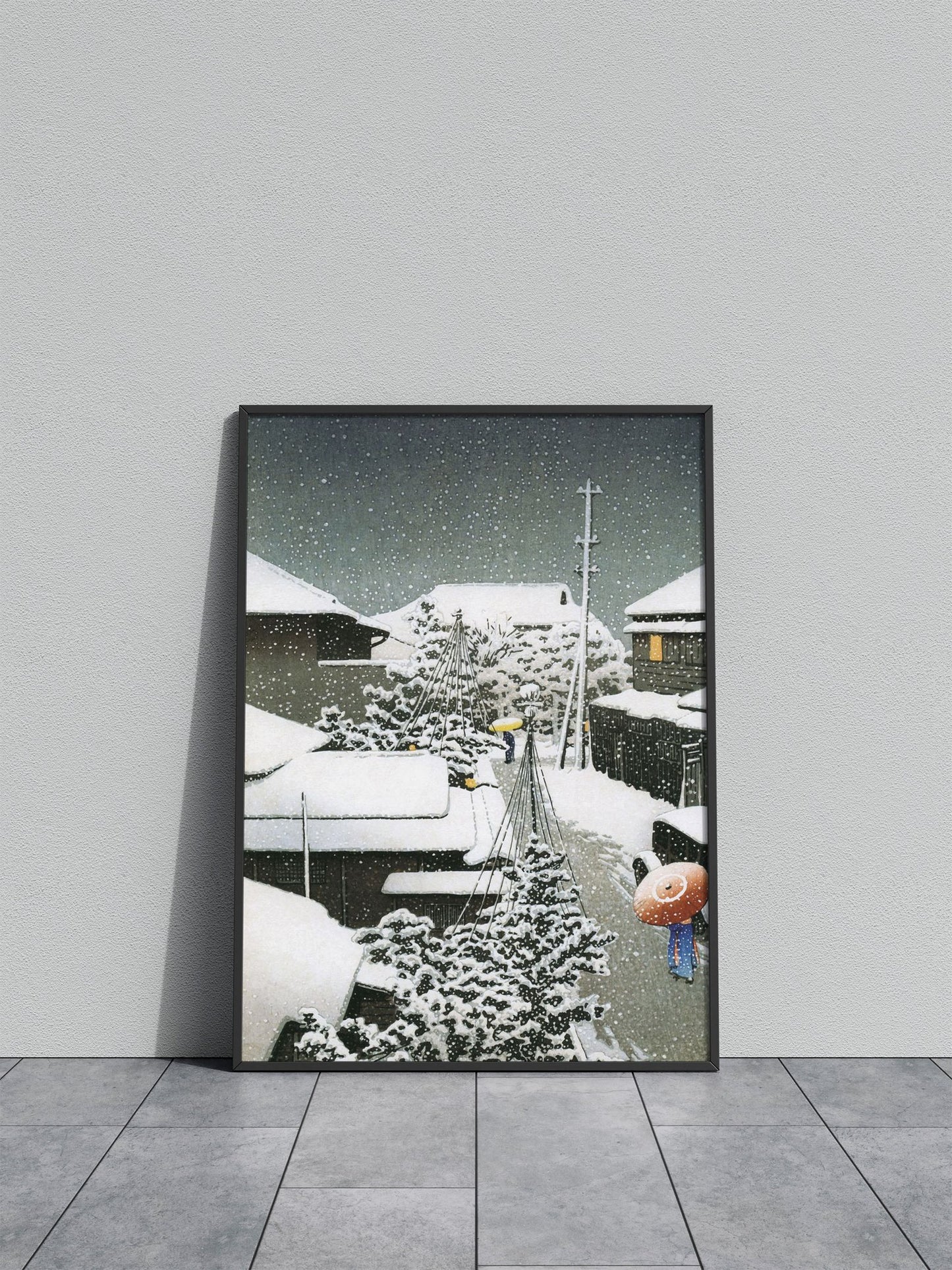 Snow at Daichi Asian Style Poster | Wall Art for Home & Office | High-Quality Print - High-Quality Visual Display